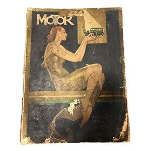 MOTOR Magazine 1931 Annual Guide to Cars - ART DECO Auto Ads - Vintage Car